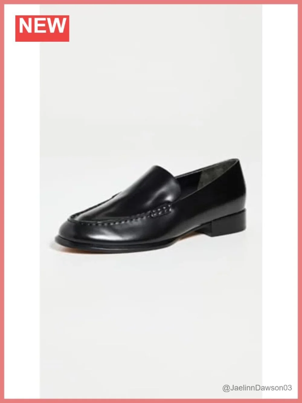 Vince Naomi Leather Loafers Women's Flat Slip-On Cushioned Leather Footbed